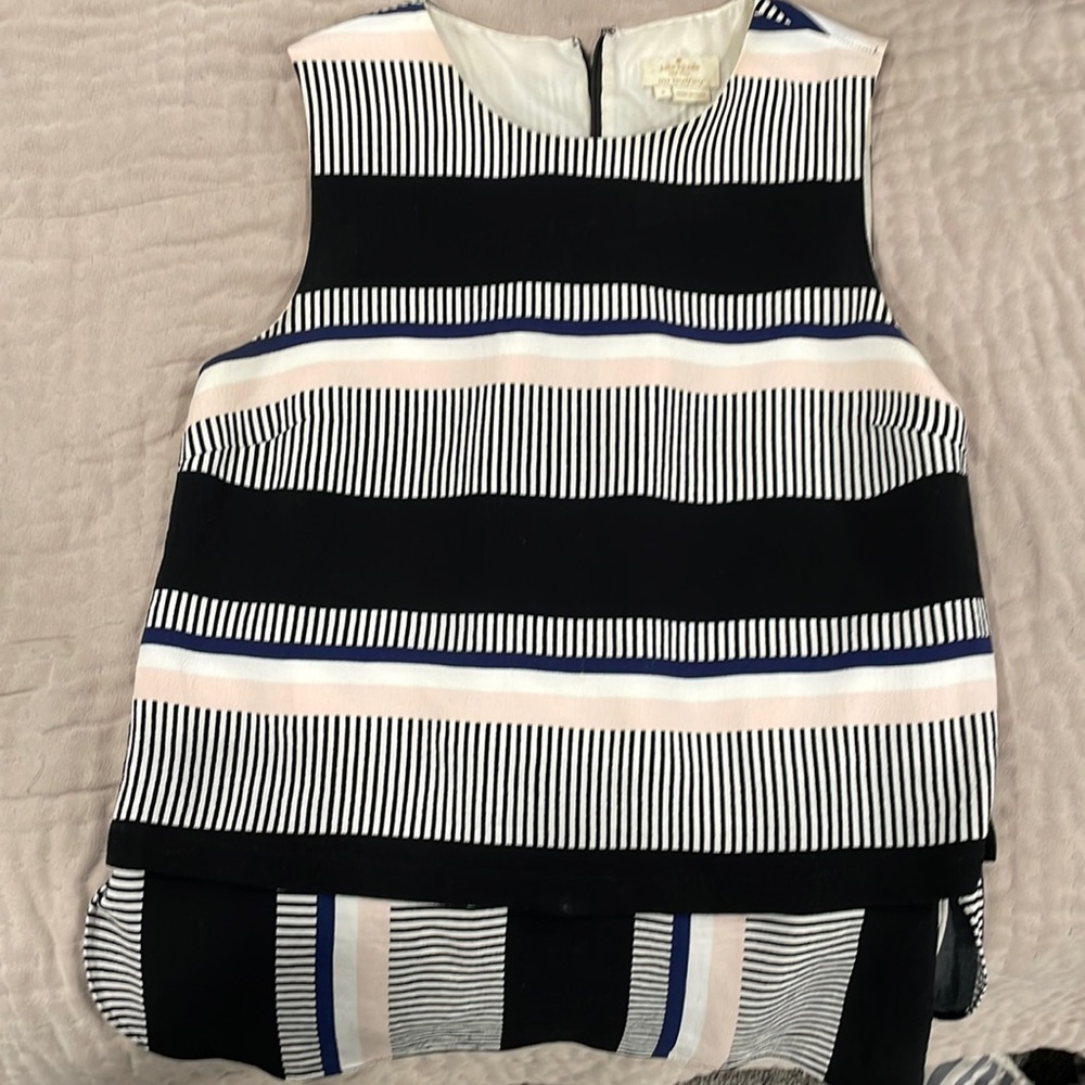 Kate Spade Bay Stripe Sleeveless Top